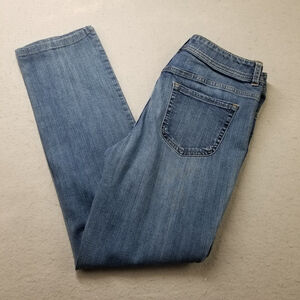 Chicos Jeans Womens Size 5 30X29 Short Blue Denim Cotton Stretch